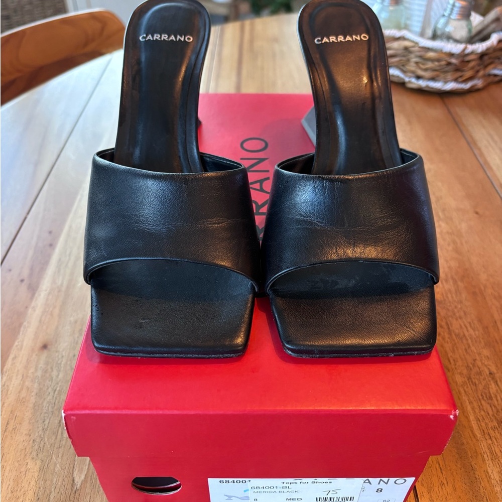 Carrano Geometric Sandal/mule.  Size 8 - EUC